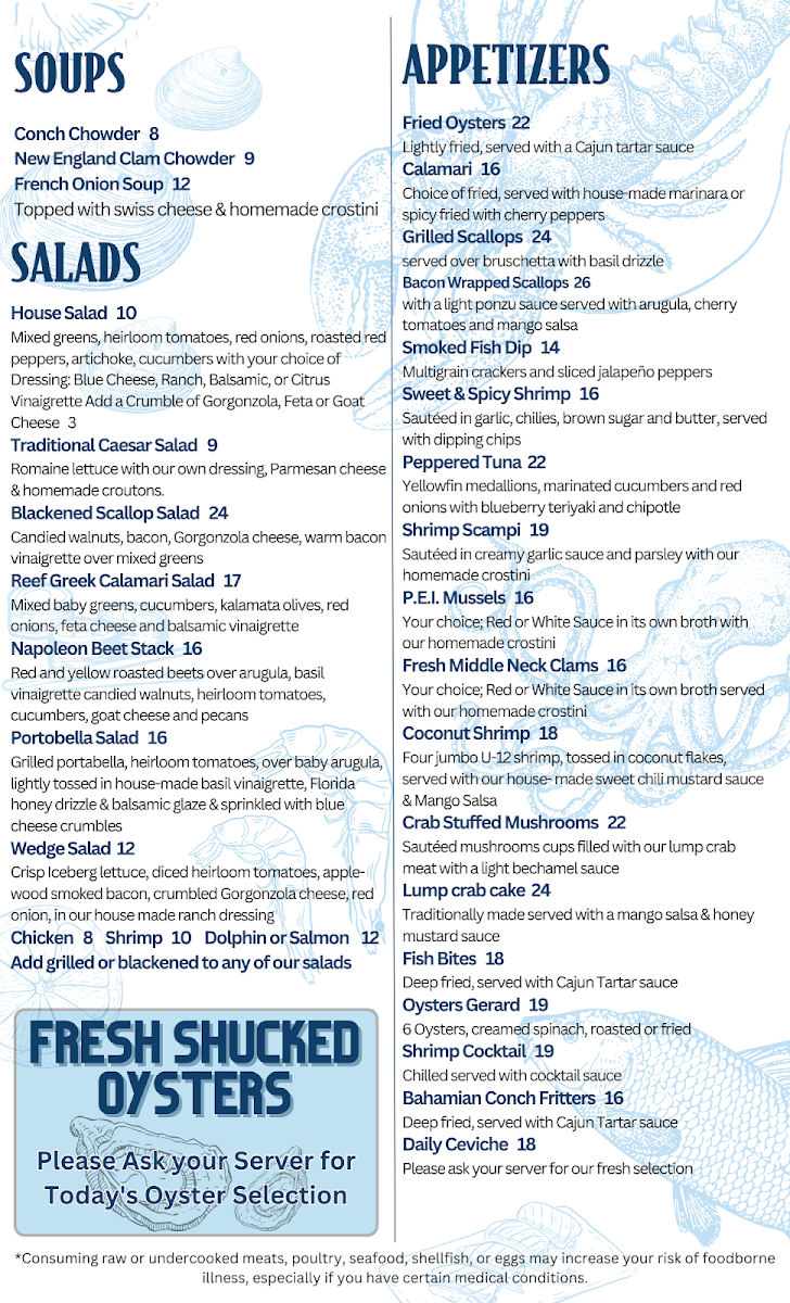 Menu Seminole Reef Grill-1
